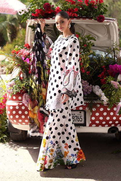 Maria B | M Prints 26 | MPT-3008-A - Luxury Dress - available at Maria Faisal in UK and USA.