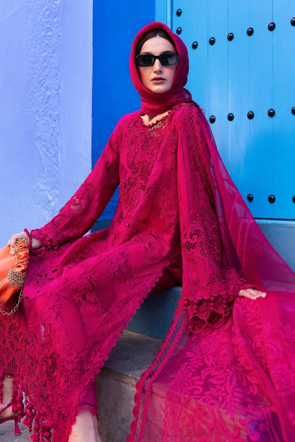 Maria B | Luxury Lawn 25 | D-2508-A by Maria Faisal - Registered Vendor of : Maria B - type : Ladies Clothes - 100% original wedding dresses