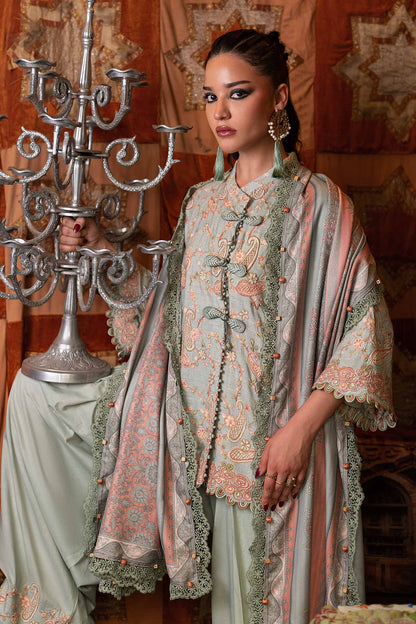 Maria B | M Prints Winter Fall 2026 | MPT-3108-B - Luxury Dress - available at Maria Faisal in UK and USA.