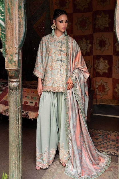 Maria B | M Prints Winter Fall 2026 | MPT-3108-B - Luxury Dress - available at Maria Faisal in UK and USA.