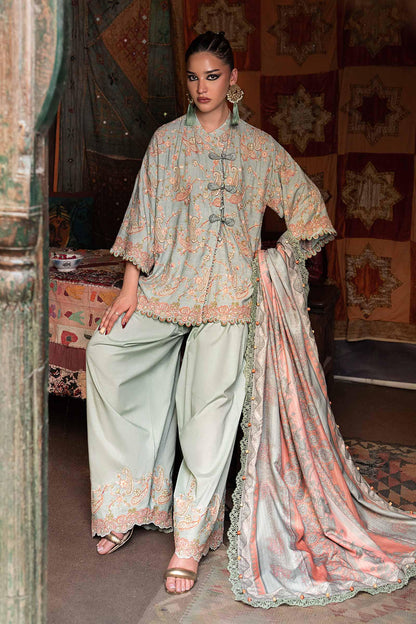 Maria B | M Prints Winter Fall 2026 | MPT-3108-B - Luxury Dress - available at Maria Faisal in UK and USA.