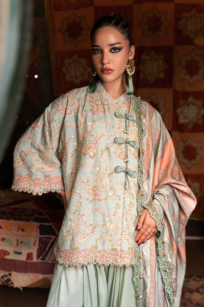 Maria B | M Prints Winter Fall 2026 | MPT-3108-B - Luxury Dress - available at Maria Faisal in UK and USA.