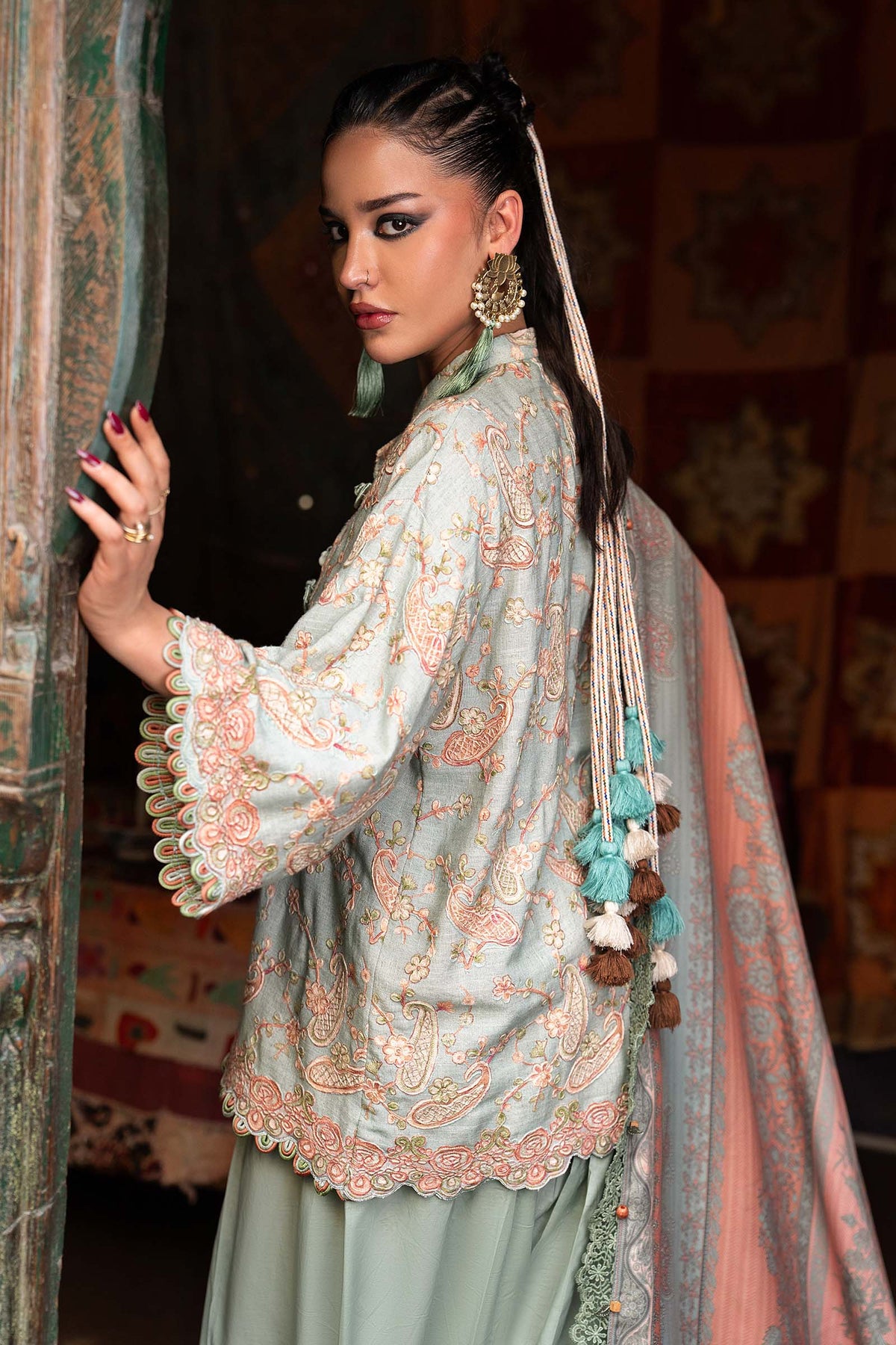 Maria B | M Prints Winter Fall 2026 | MPT-3108-B - Luxury Dress - available at Maria Faisal in UK and USA.
