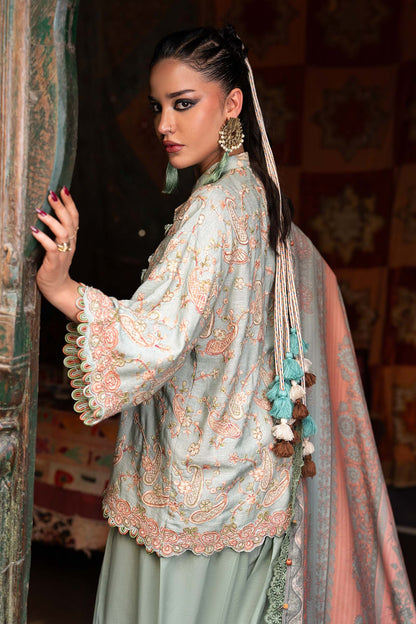 Maria B | M Prints Winter Fall 2026 | MPT-3108-B - Luxury Dress - available at Maria Faisal in UK and USA.