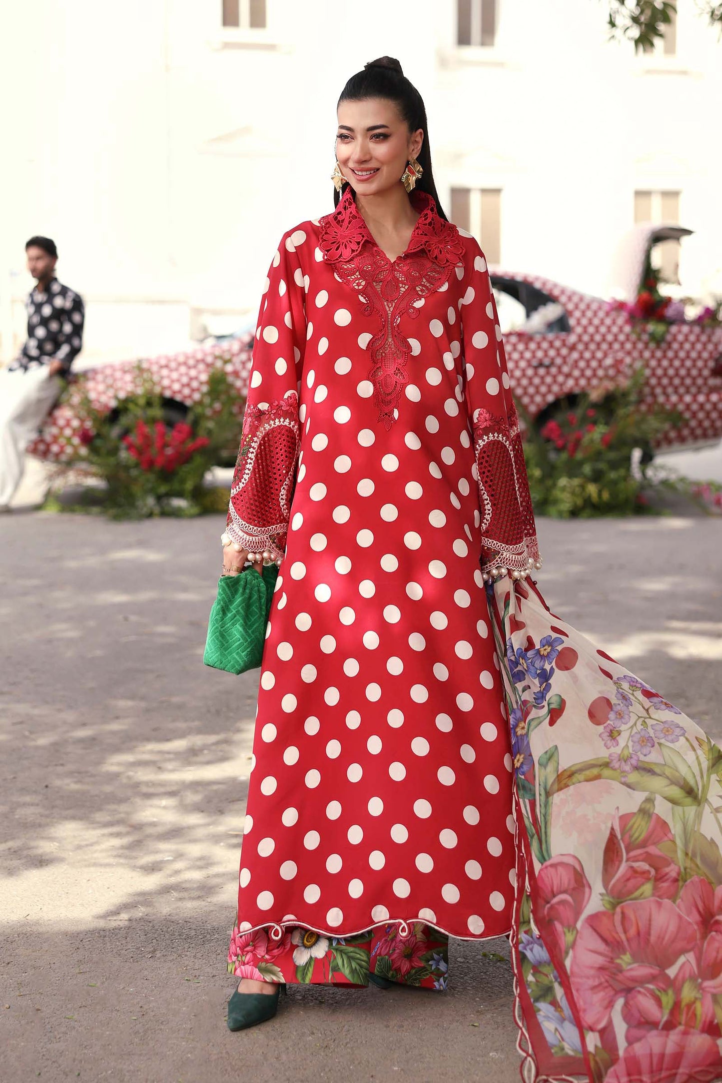 Maria B | M Prints 26 | MPT-3008-B - Luxury Dress - available at Maria Faisal in UK and USA.