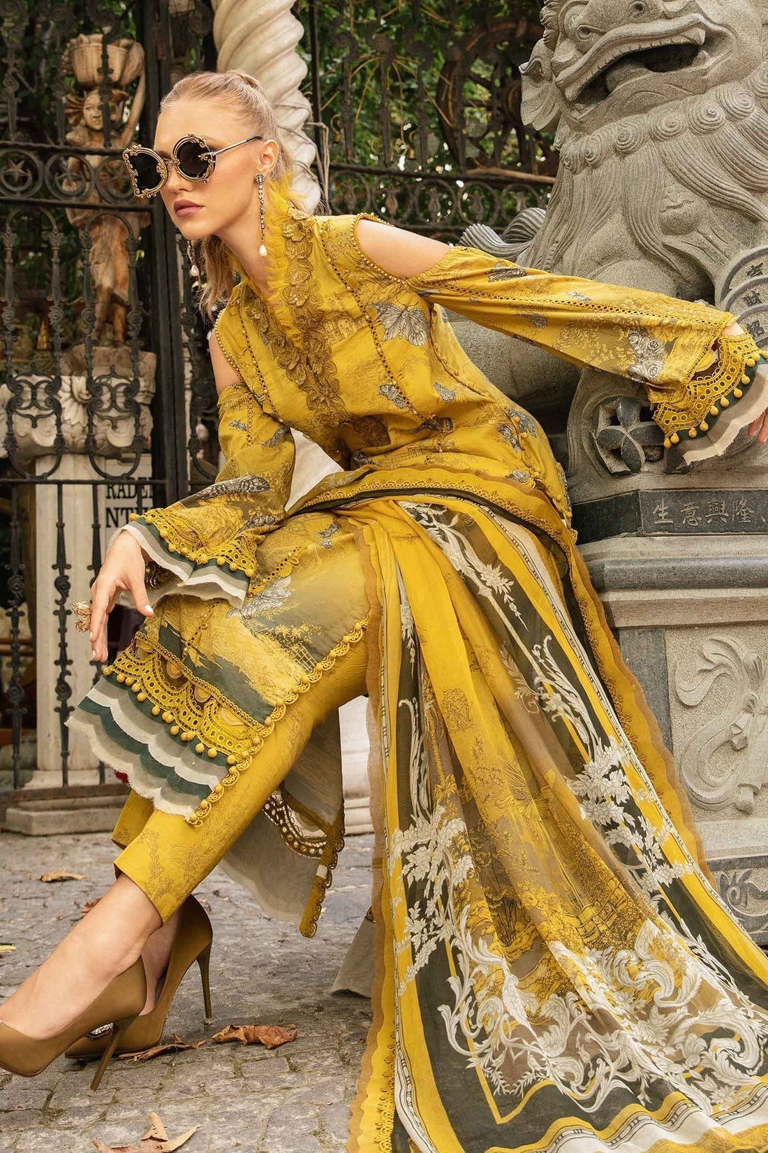 Maria B | M Prints Fall Edit 24 | MPT-2308-B - Ladies Clothes - Maria Faisal