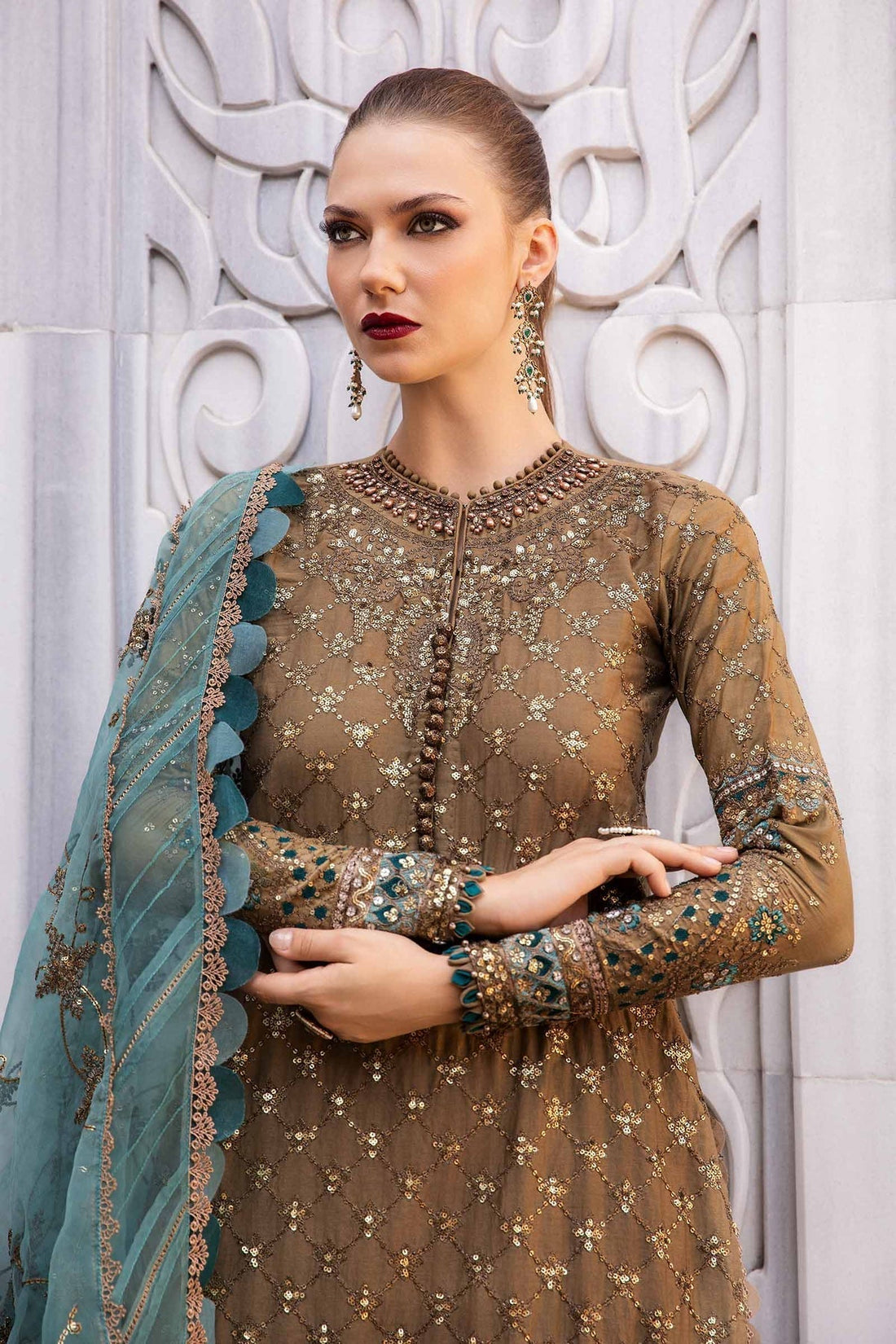 Maria B | Sateen Formals 24 | CST-808 - Ladies Clothes - Maria Faisal