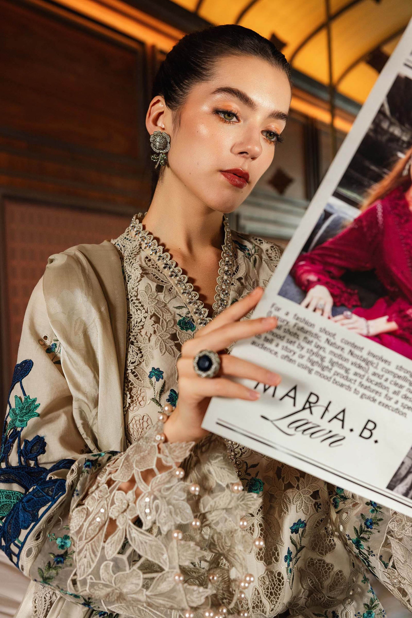 Maria B | luxury Lawn 26 | EL-26-08 - Formal Dress - available at Maria Faisal in UK and USA.