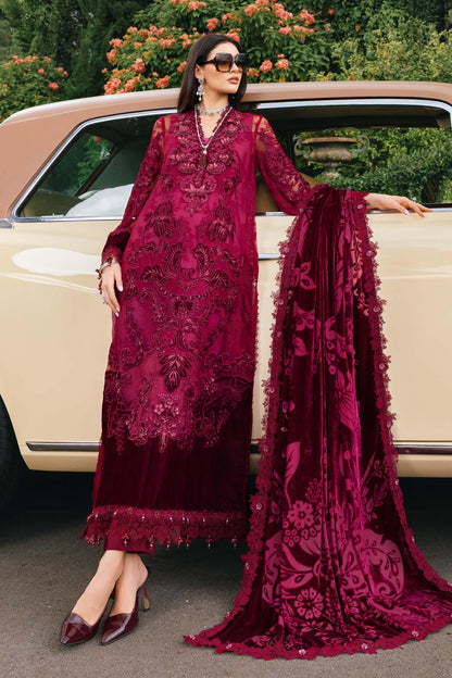 Maria B | Winter Luxe 25 | WL-1308 - Casual Dress - available at Maria Faisal in UK and USA.