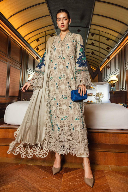 Maria B | luxury Lawn 26 | EL-26-08 - Formal Dress - available at Maria Faisal in UK and USA.