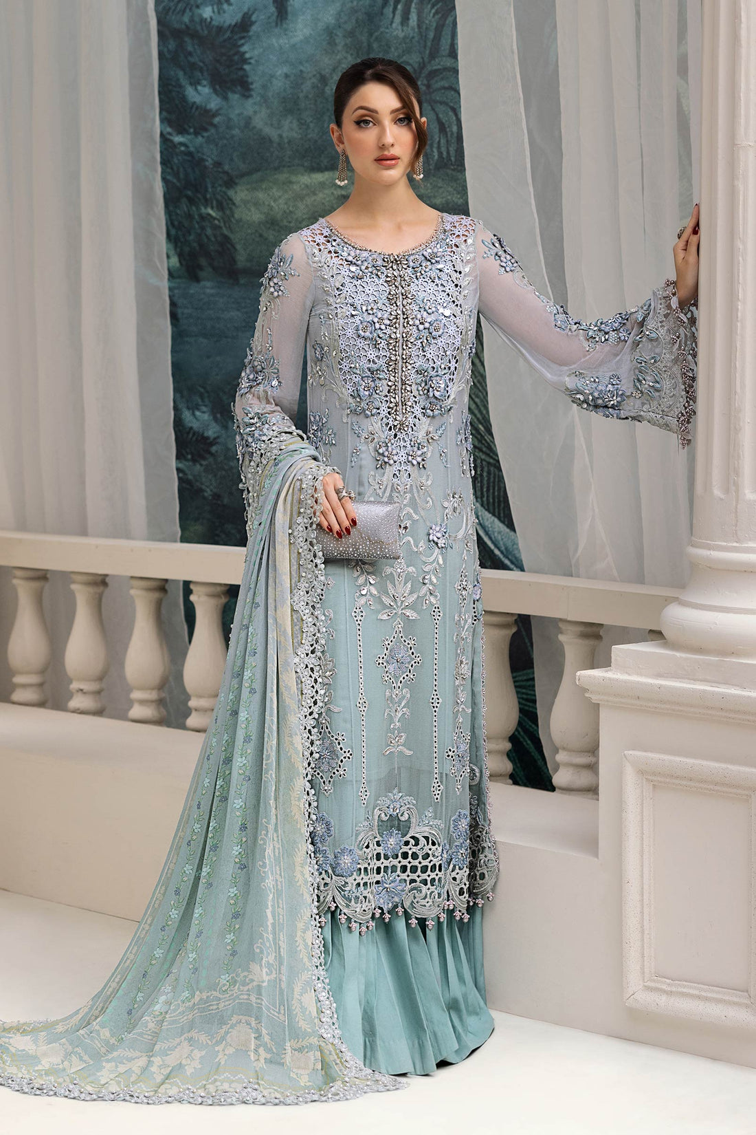 Maria B | Chiffon Formals 25 | MPC-25-108 - Ladies Clothes - Maria Faisal
