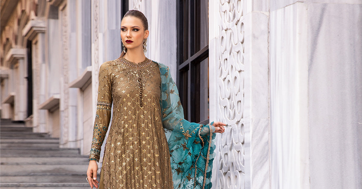 Maria B | Sateen Formals 24 | CST-808 - Ladies Clothes - Maria Faisal