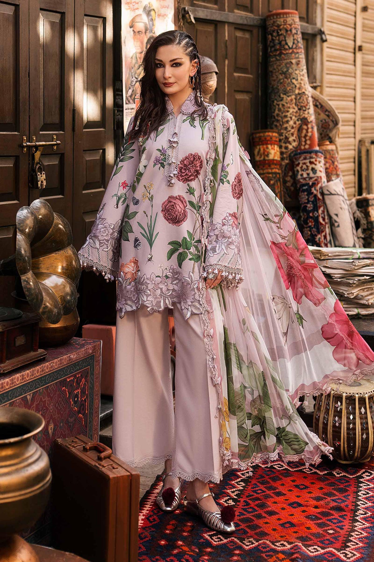 Maria B | M Prints Winter Fall 2026 | MPT-3109-A - Luxury Dress - available at Maria Faisal in UK and USA.