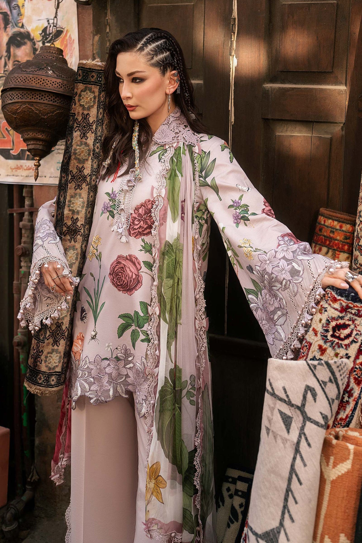 Maria B | M Prints Winter Fall 2026 | MPT-3109-A - Luxury Dress - available at Maria Faisal in UK and USA.