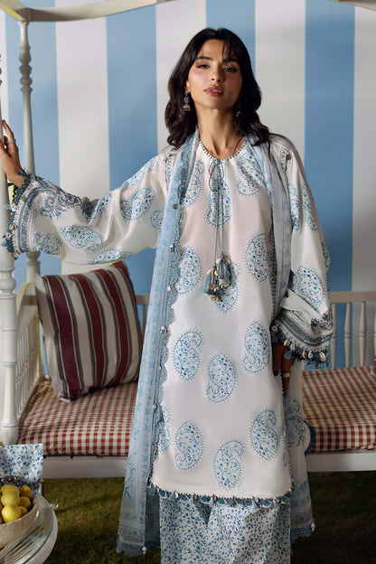Maria B | M Prints 26 | MPT-3009-A - Luxury Dress - available at Maria Faisal in UK and USA.