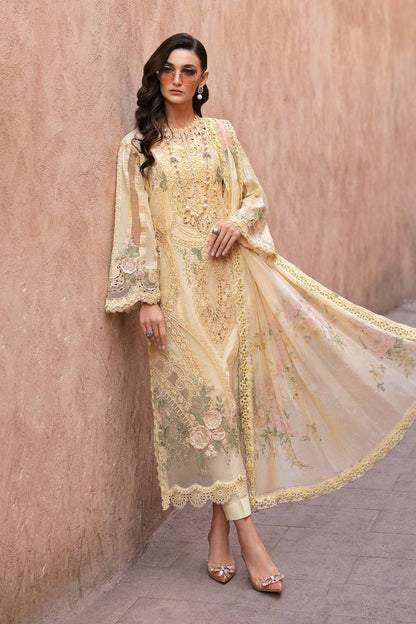 Maria B | Luxury Lawn 25 | D-2509-A by Maria Faisal - Registered Vendor of : Maria B - type : Ladies Clothes - 100% original wedding dresses