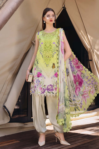 Green Short Shirt with Shalwar - Maria B | M Prints Eid'26 | MPT-2909-A - Ladies Clothes - Maria Faisal
