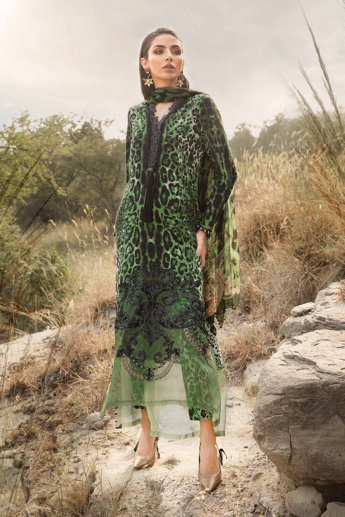 Maria B | M Prints Winter 24 | MPT-2409-A - Ladies Clothes - Maria Faisal