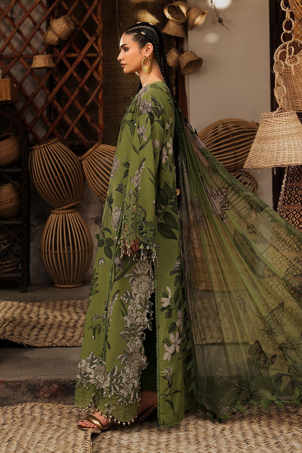 Maria B | M Prints Winter Fall 2026 | MPT-3109-B - Luxury Dress - available at Maria Faisal in UK and USA.
