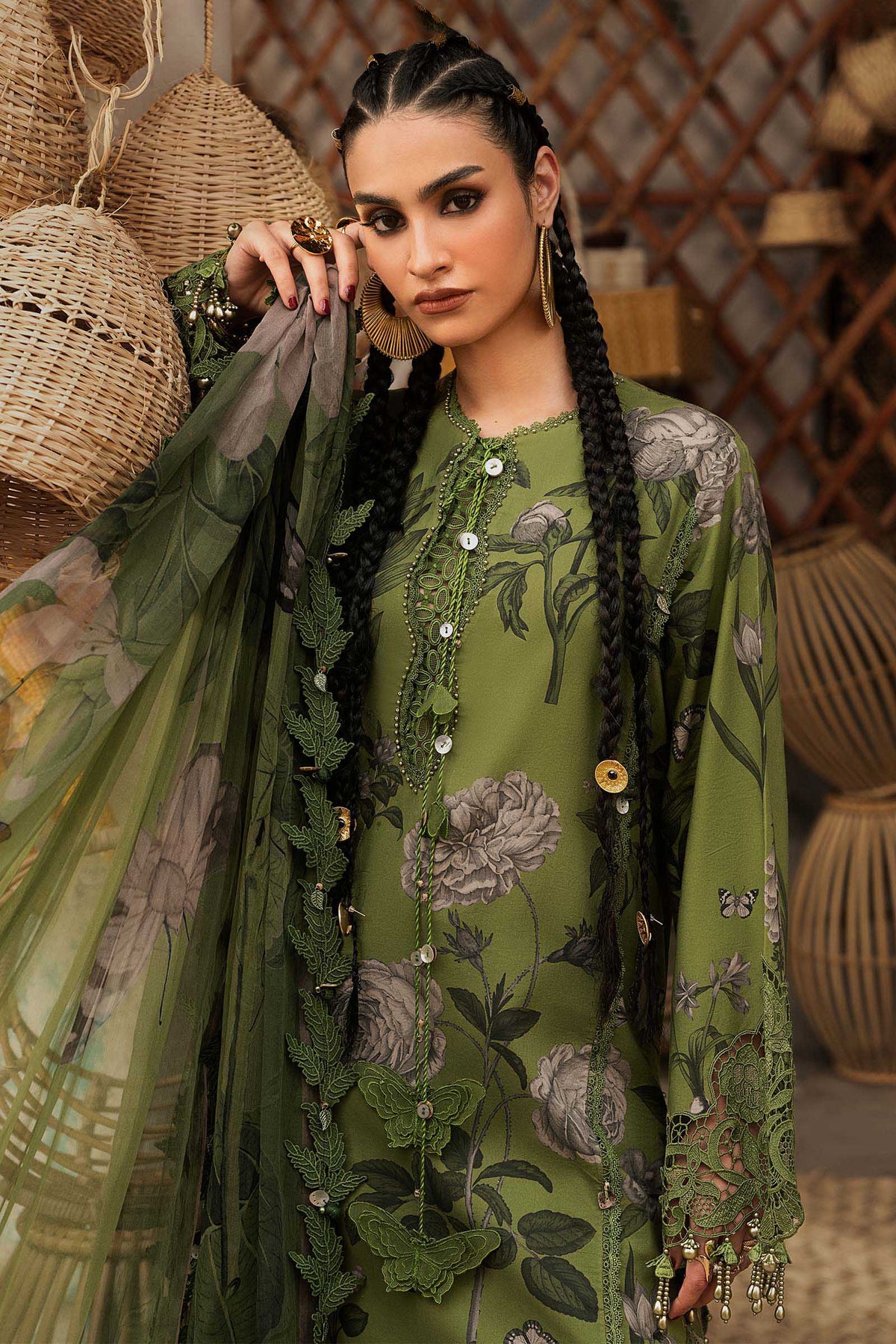 Maria B | M Prints Winter Fall 2026 | MPT-3109-B - Luxury Dress - available at Maria Faisal in UK and USA.