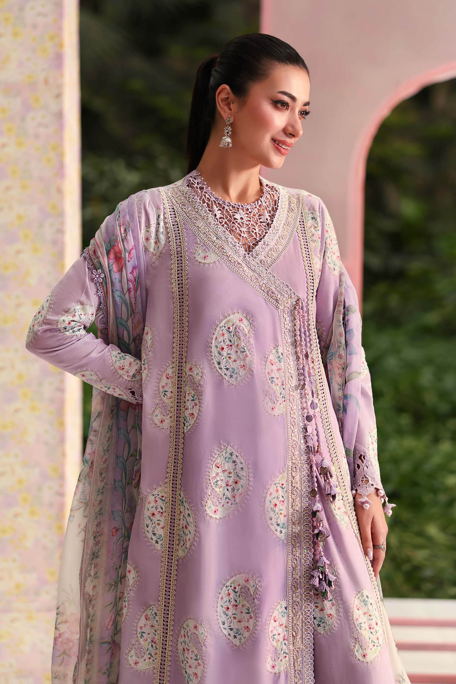 Maria B | M Prints 26 | MPT-3009-B - Luxury Dress - available at Maria Faisal in UK and USA.
