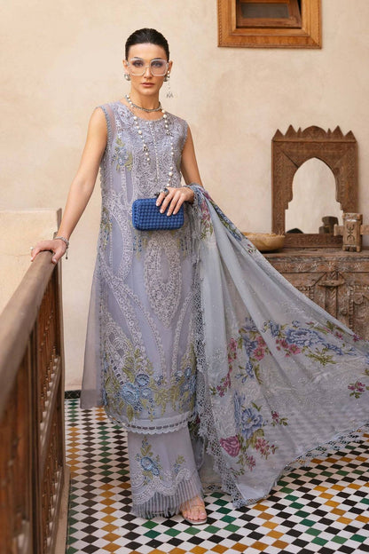 Maria B | Luxury Lawn 25 | D-2509-B by Maria Faisal - Registered Vendor of : Maria B - type : Ladies Clothes - 100% original wedding dresses