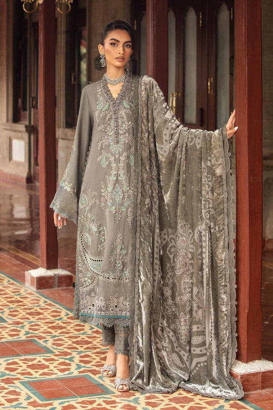 Maria B | Winter Luxe 24 | Velvet DL-1209 - Ladies Clothes - Maria Faisal