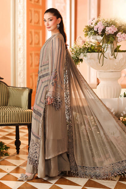 Maria B | Royale Tea Affair | MPC-26-201-Antique Grey - Formal Dress - available at Maria Faisal in UK and USA.
