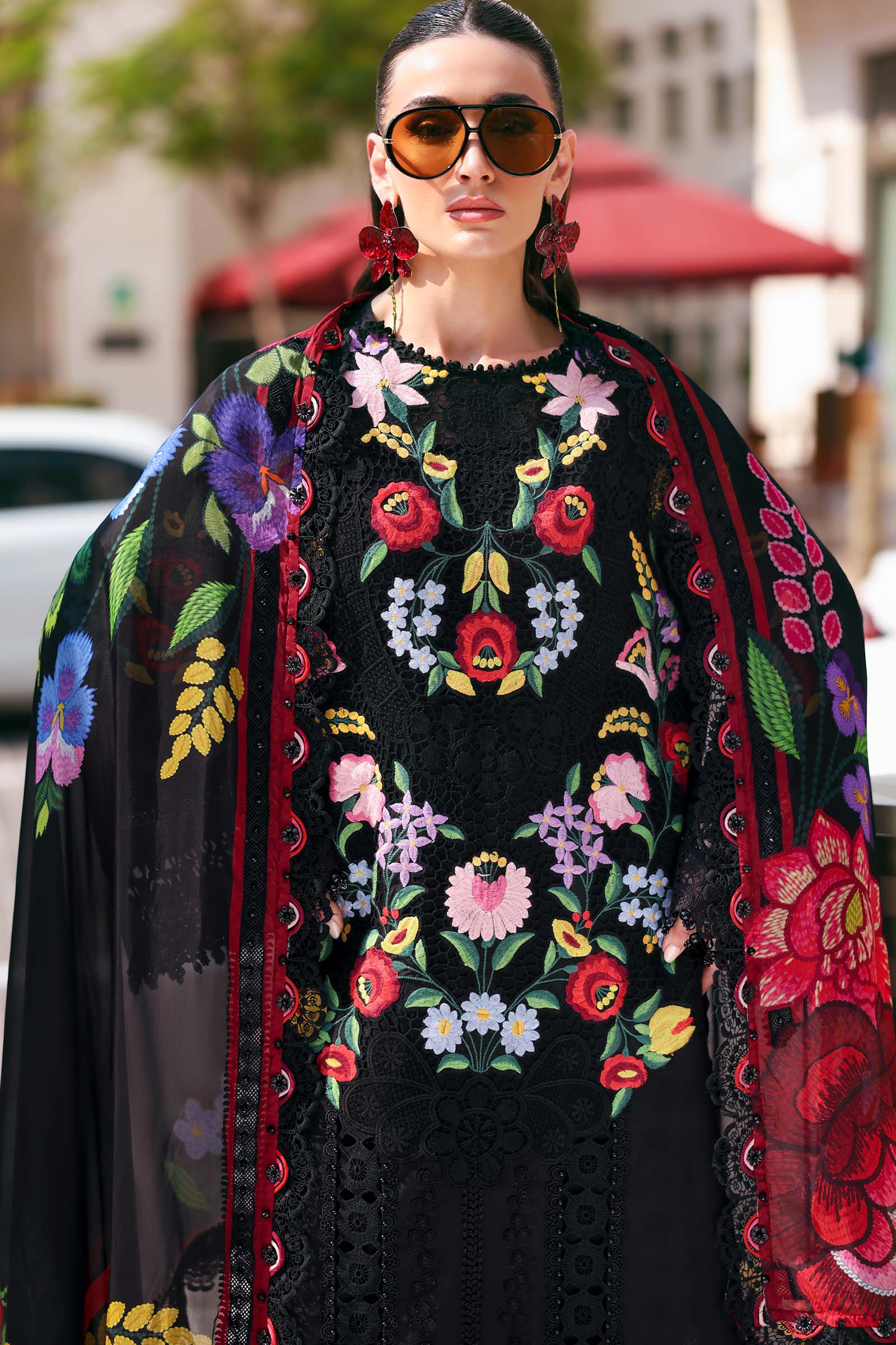 Maria B | Lawn 26 | D-2610-B - Luxury Dress - available at Maria Faisal in UK and USA.