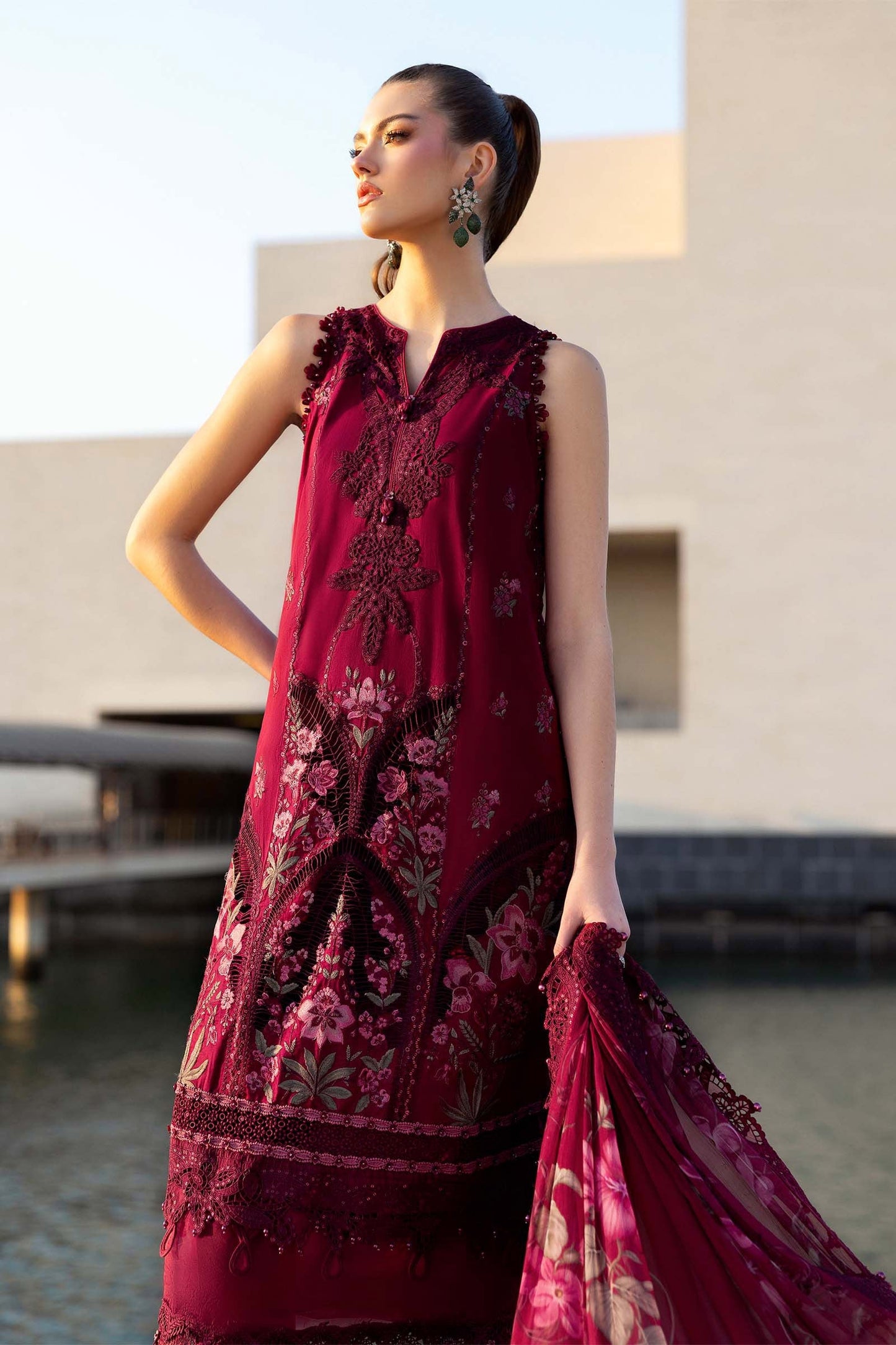 Maria B | Lawn 26 | D-2611-B - Luxury Dress - available at Maria Faisal in UK and USA.