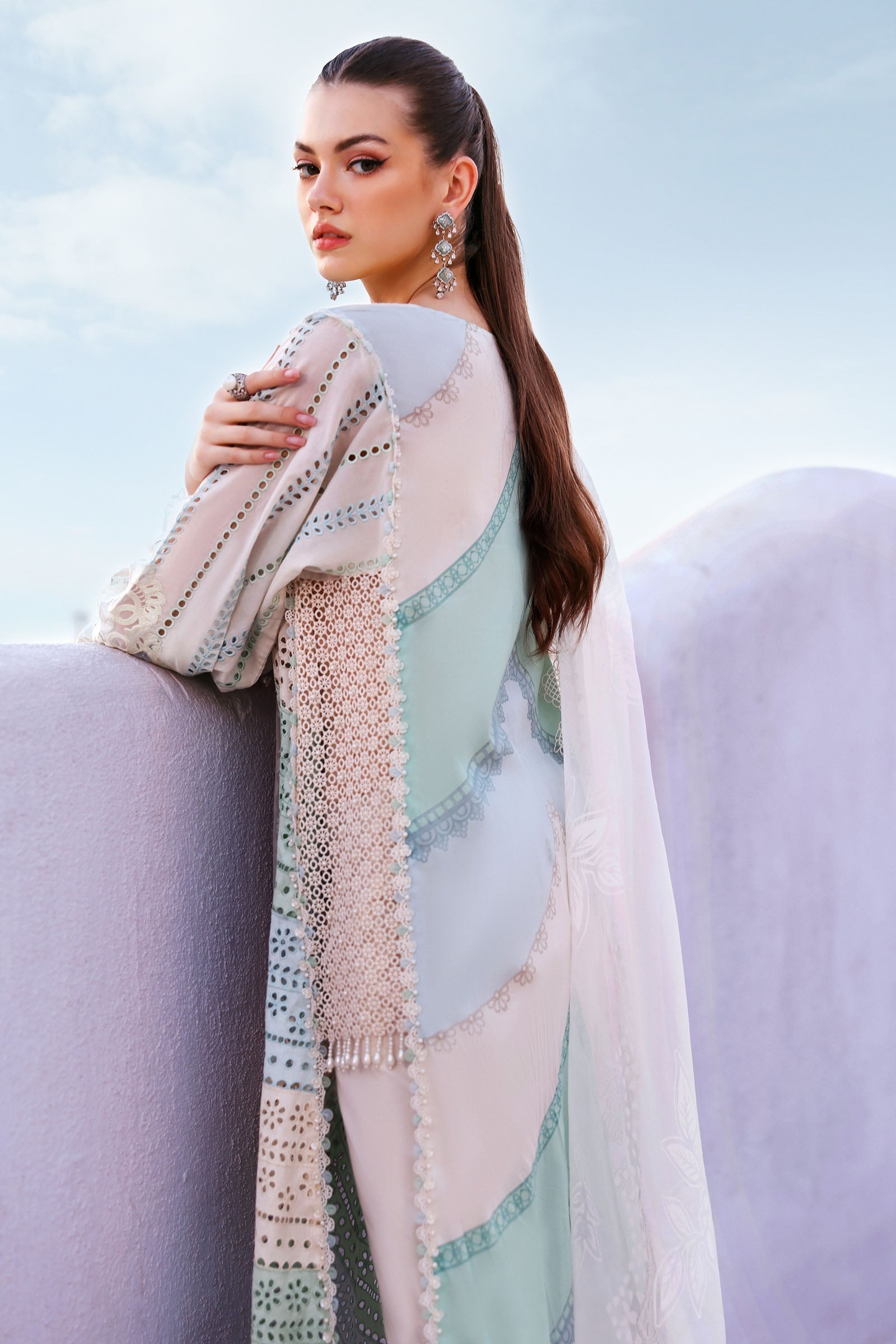 Maria B | Lawn 26 | D-2612-A - Luxury Dress - available at Maria Faisal in UK and USA.