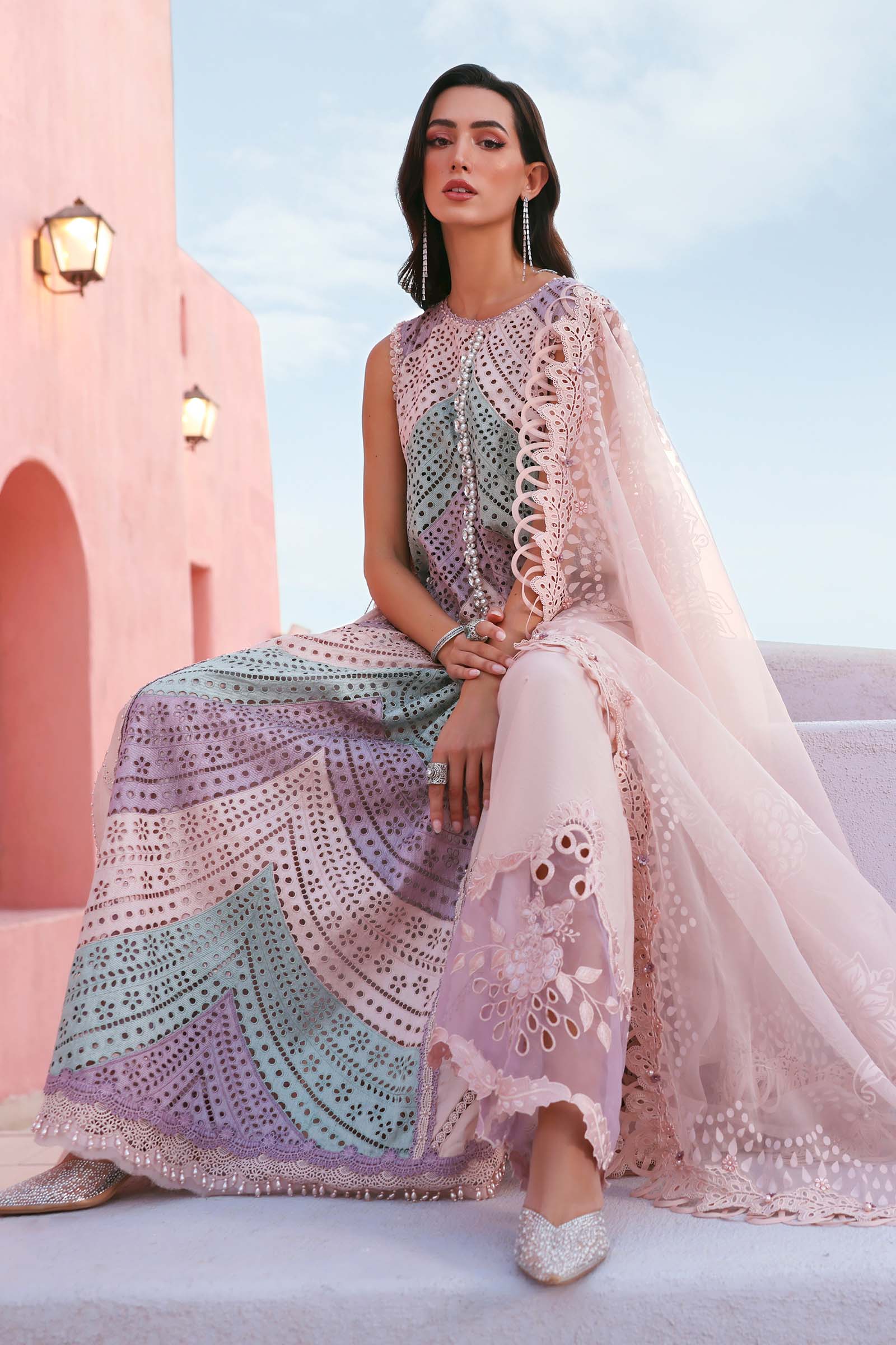 Maria B | Lawn 26 | D-2612-B - Luxury Dress - available at Maria Faisal in UK and USA.
