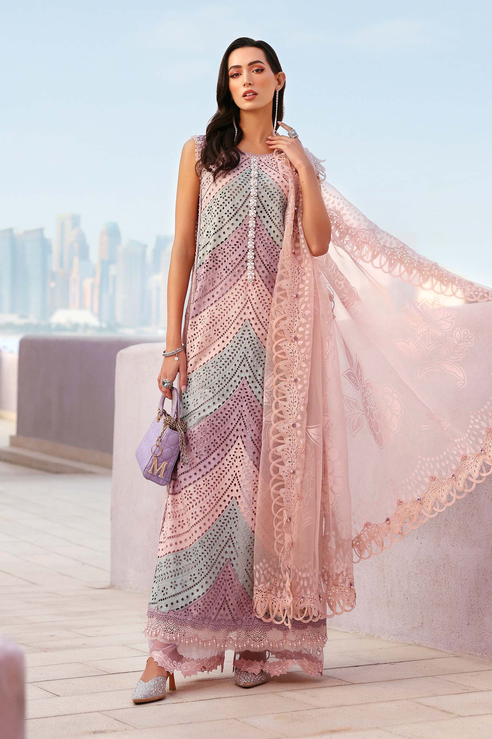 Maria B | Lawn 26 | D-2612-B - Luxury Dress - available at Maria Faisal in UK and USA.