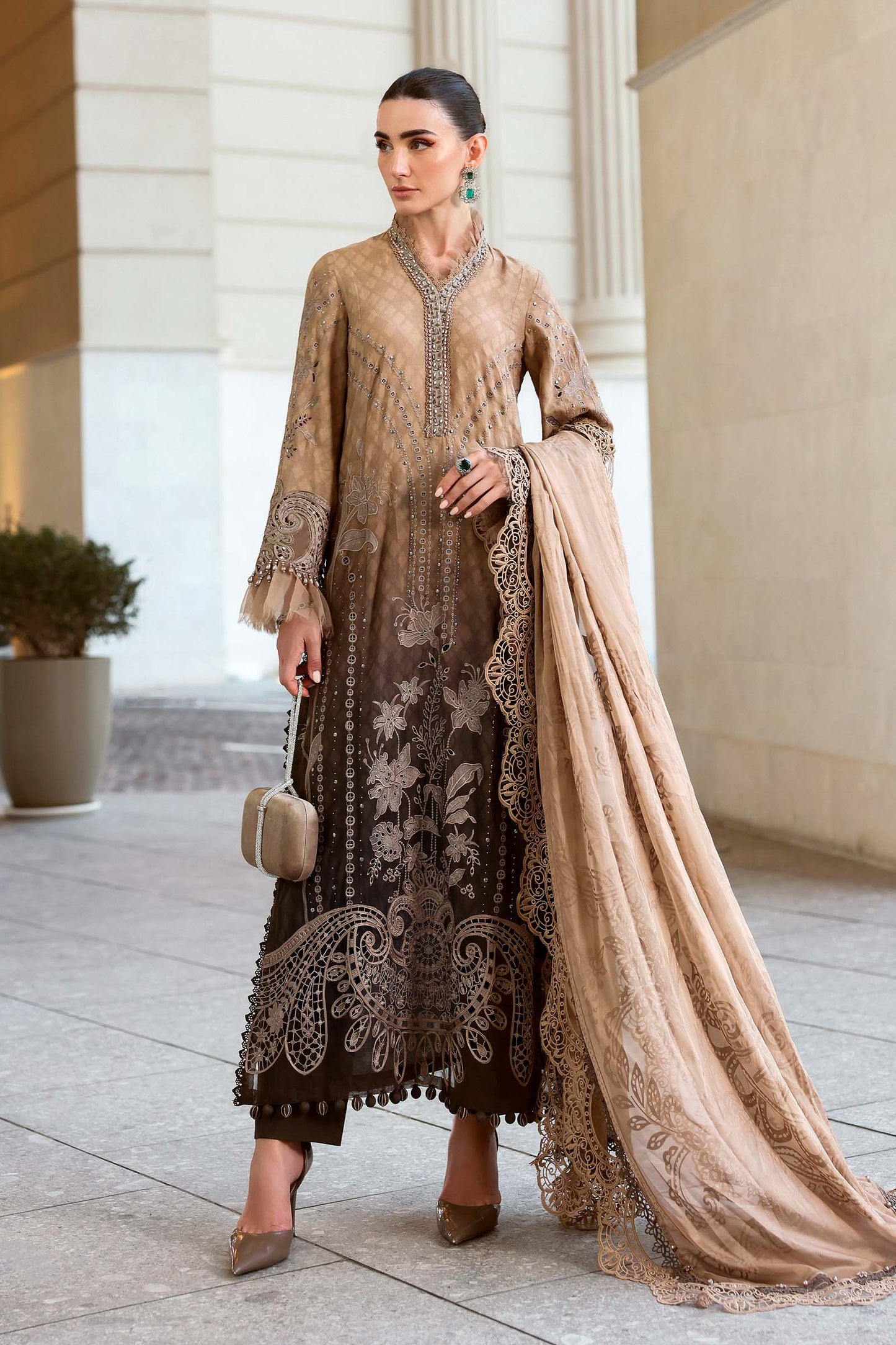 Maria B | Lawn 26 | D-2601-A - Luxury Dress - available at Maria Faisal in UK and USA.