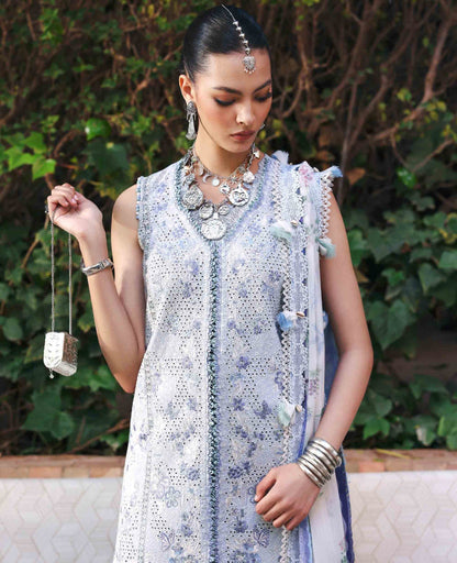 Republic Womenswear | Reine Luxury Lawn 26 | Iris - Dress - available at Maria Faisal in UK and USA.