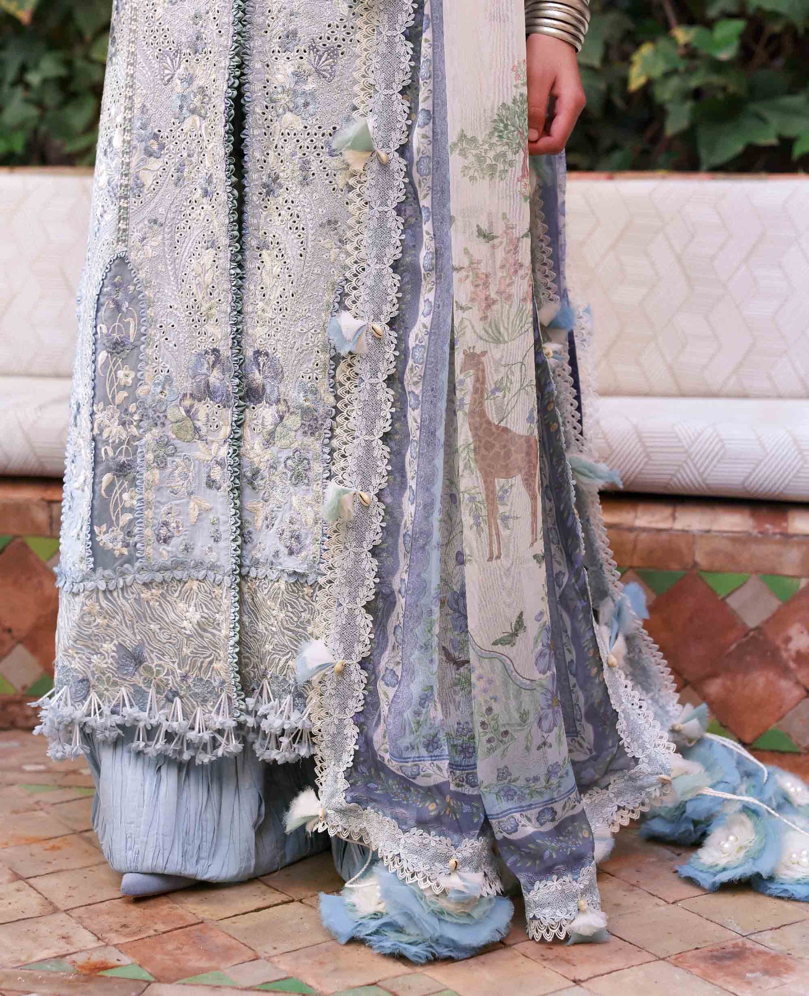 Republic Womenswear | Reine Luxury Lawn 26 | Iris - Dress - available at Maria Faisal in UK and USA.