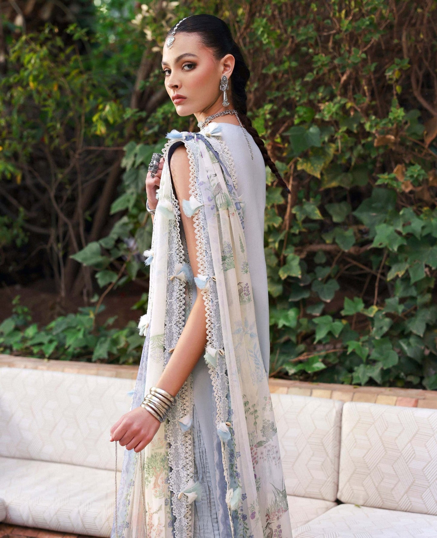 Republic Womenswear | Reine Luxury Lawn 26 | Iris - Dress - available at Maria Faisal in UK and USA.