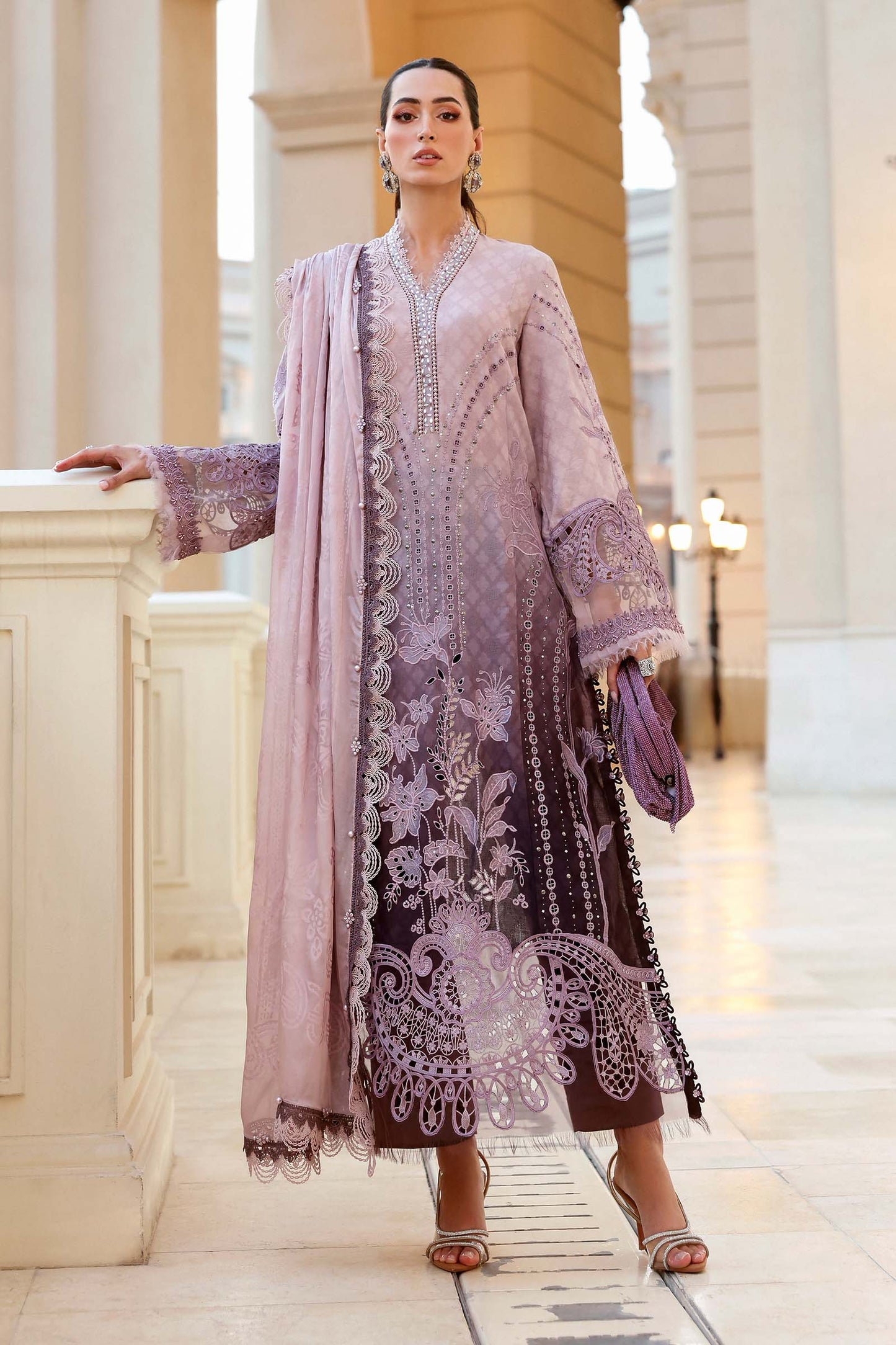 Maria B | Lawn 26 | D-2601-B - Luxury Dress - available at Maria Faisal in UK and USA.