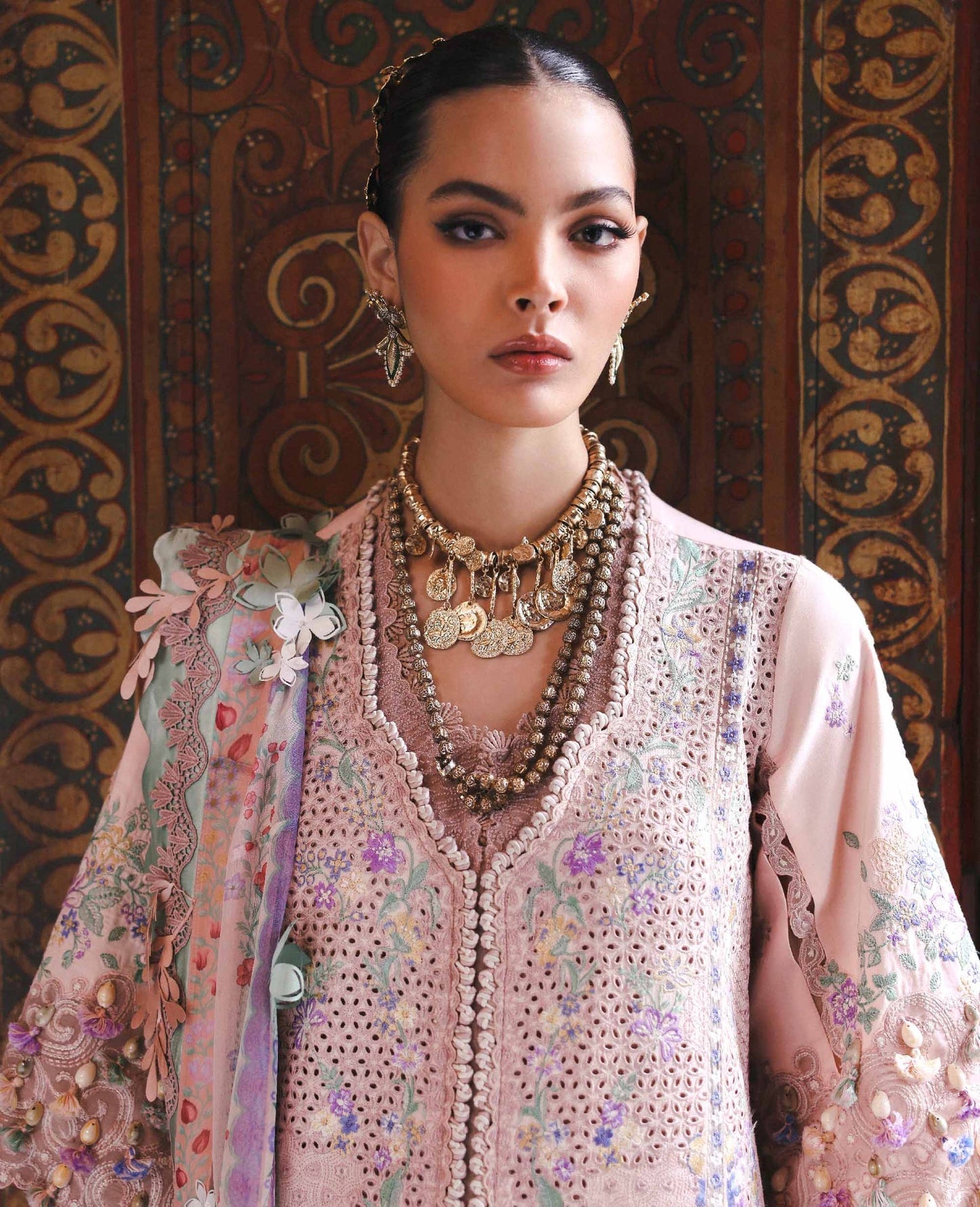 Republic Womenswear | Reine Luxury Lawn 26 | Dahlia - Dress - available at Maria Faisal in UK and USA.