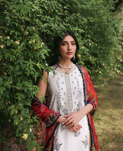 Republic Womenswear | Talia Luxury Lawn 25 | D1-B - Lunara by Maria Faisal - Registered Vendor of : Republic Womenswear - type : Ladies Clothes - 100% original wedding dresses