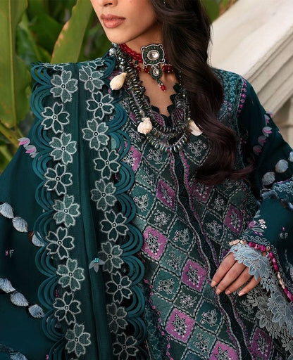 Republic Womenswear | Kalani Eid Luxury Lawn 25 | D1-B - Zehra by Maria Faisal - Registered Vendor of : Republic Womenswear - type : Ladies Clothes - 100% original wedding dresses