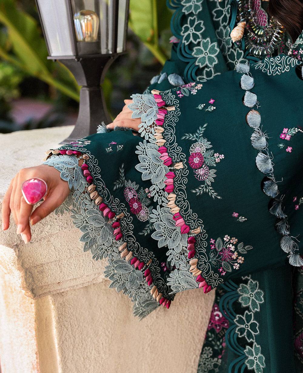 Republic Womenswear | Kalani Eid Luxury Lawn 25 | D1-B - Zehra by Maria Faisal - Registered Vendor of : Republic Womenswear - type : Ladies Clothes - 100% original wedding dresses