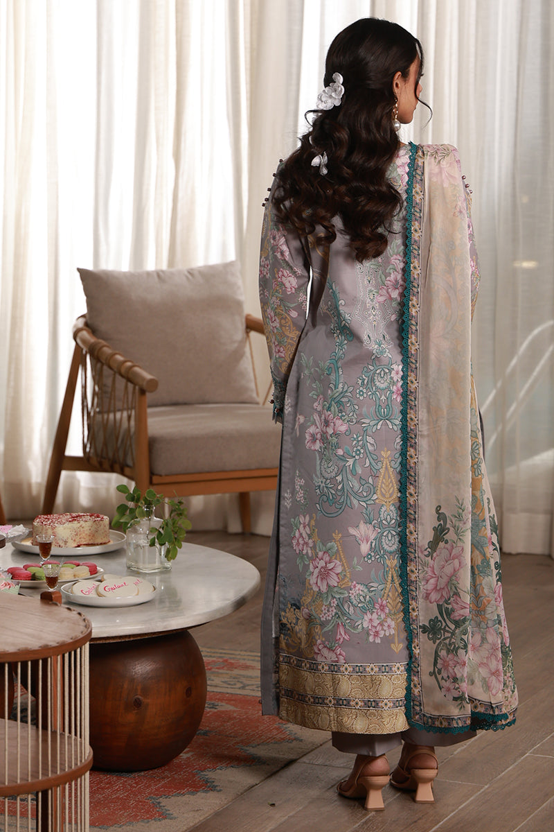 Gulaal | Delia Lawn 26 | Orra - Luxury Dress - available at Maria Faisal in UK and USA.