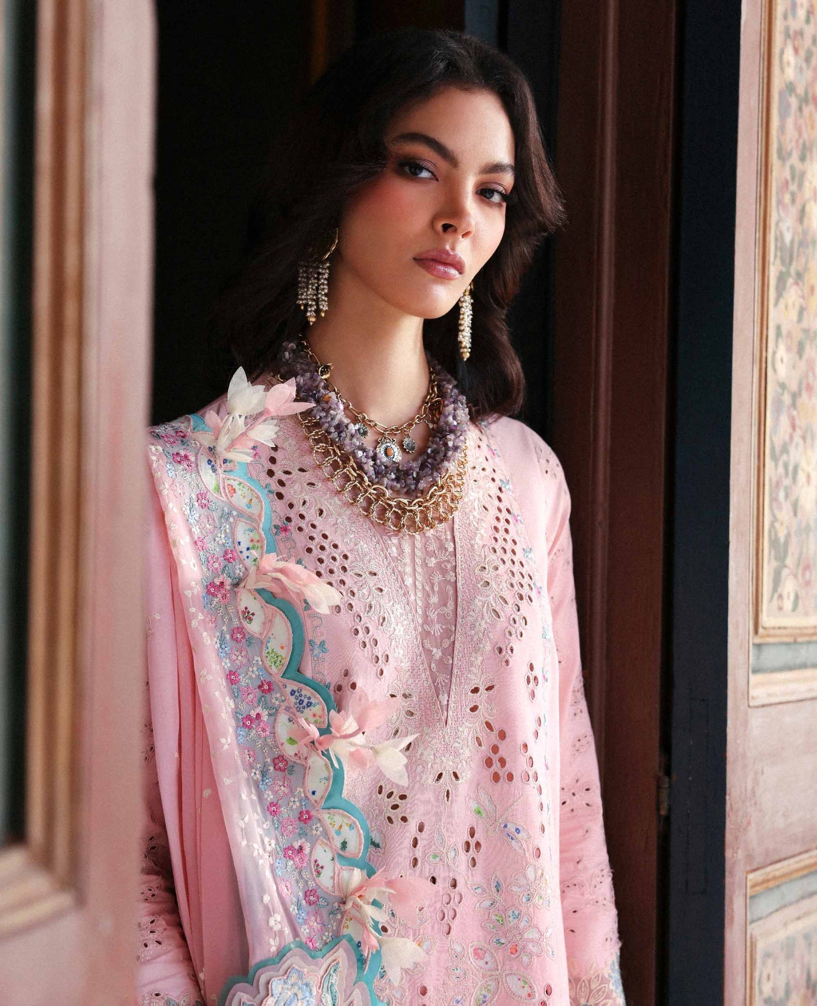 Republic Womenswear | Reine Luxury Lawn 26 | Cecelia - Dress - available at Maria Faisal in UK and USA.