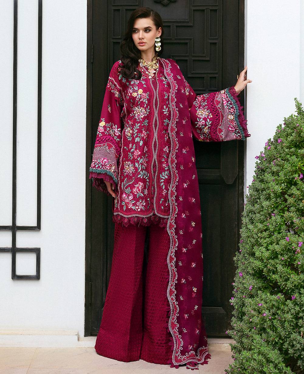 Republic Womenswear | Kalani Eid Luxury Lawn 25 | D2-A - Ayla by Maria Faisal - Registered Vendor of : Republic Womenswear - type : Ladies Clothes - 100% original wedding dresses