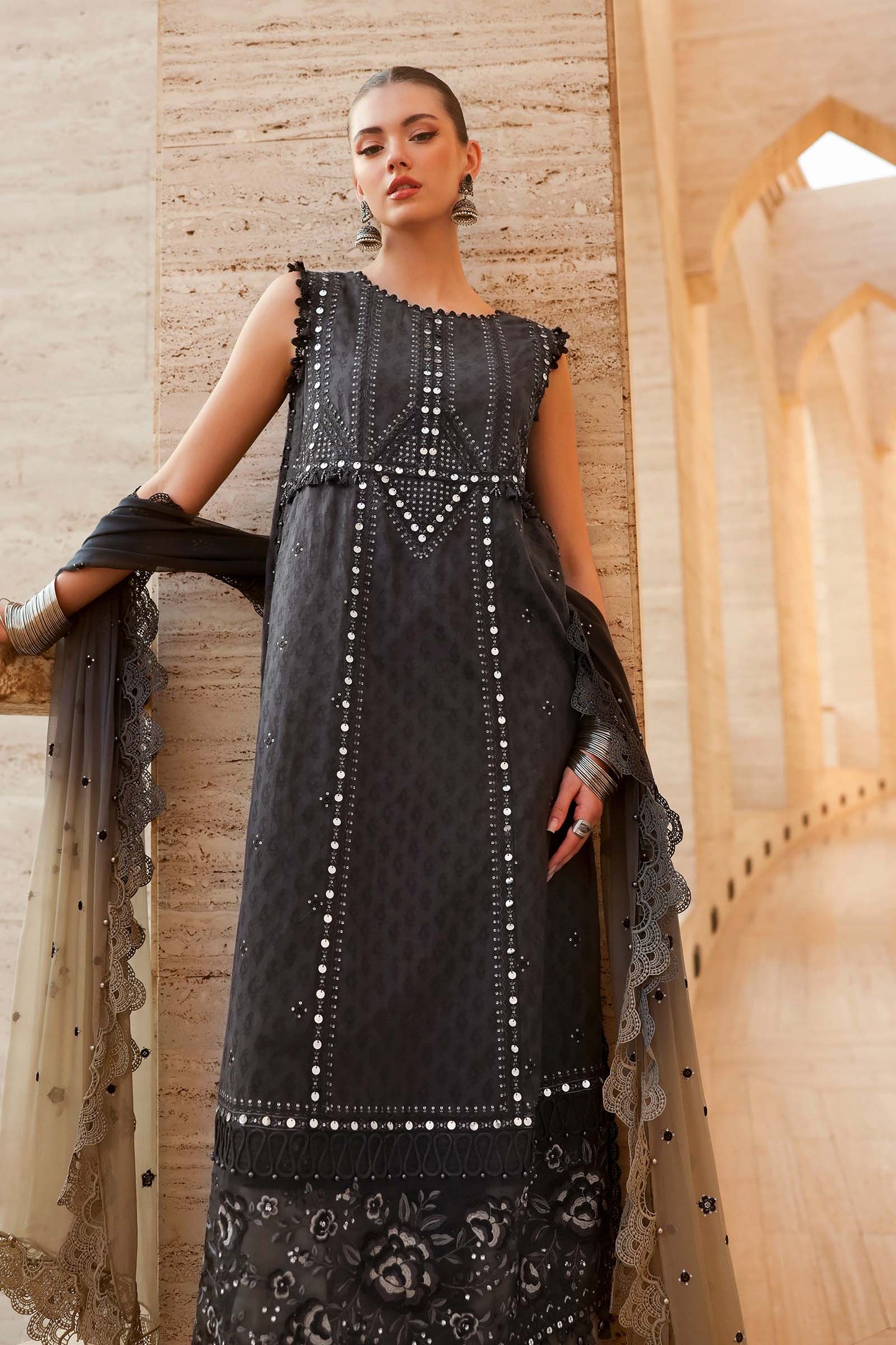 Maria B | Lawn 26 | D-2602-B - Luxury Dress - available at Maria Faisal in UK and USA.