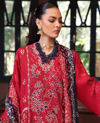 Republic Womenswear | Reine Luxury Lawn 26 | Belle Rosee - Dress - available at Maria Faisal in UK and USA.