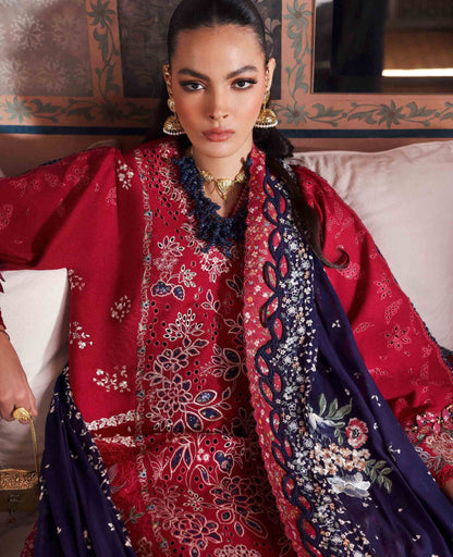 Republic Womenswear | Reine Luxury Lawn 26 | Belle Rosee - Dress - available at Maria Faisal in UK and USA.