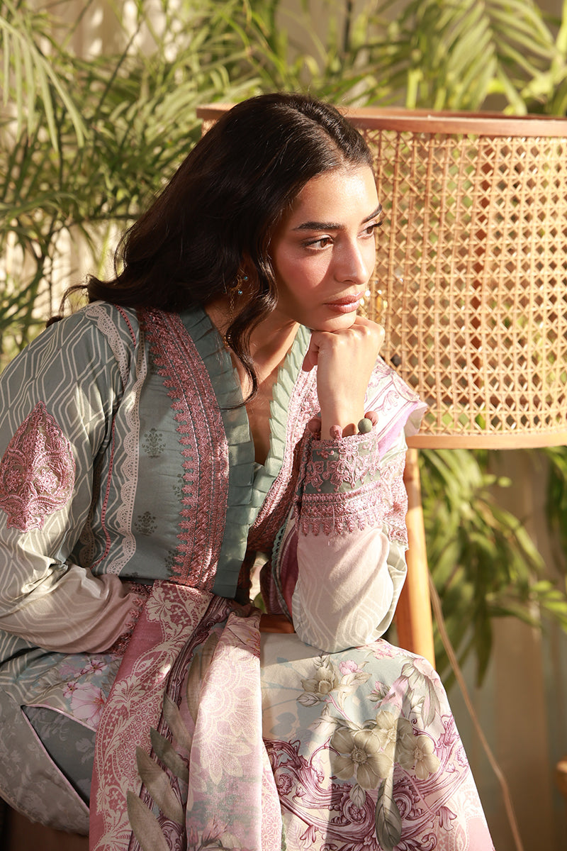 Gulaal | Delia Lawn | Elys - Luxury Dress - available at Maria Faisal in UK and USA.