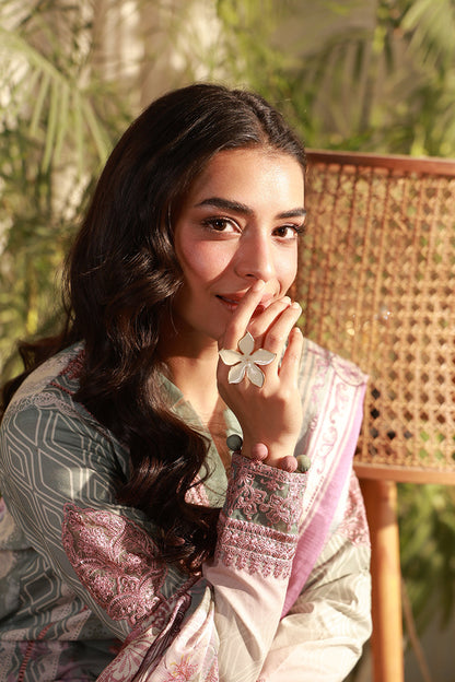 Gulaal | Delia Lawn | Elys - Luxury Dress - available at Maria Faisal in UK and USA.